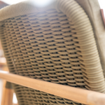 Meadow 2 Seat Bistro Set with 70cm Round Wood Table