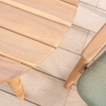 Meadow 2 Seat Bistro Set with 70cm Round Wood Table