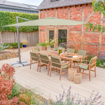 Meadow 8 Seat Wood Dining Set