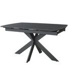 Vermont 6 Seat Dining Set with Extendable Heat Resistant table and 6 Auto swivel dining chairs