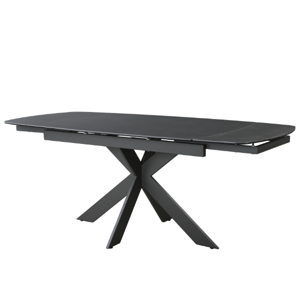 Vermont 6 Seat Dining Set with Extendable Heat Resistant table and 6 Auto swivel dining chairs