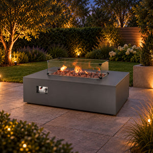Kalos Universal Fire Pit (aluminium) – Coffee Table 132x85cm