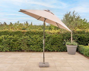 3M Wind Up Parasol with Auto Tilt & Night Cover