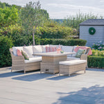 Biarritz Wicker Corner Set with Bench and High/Low table