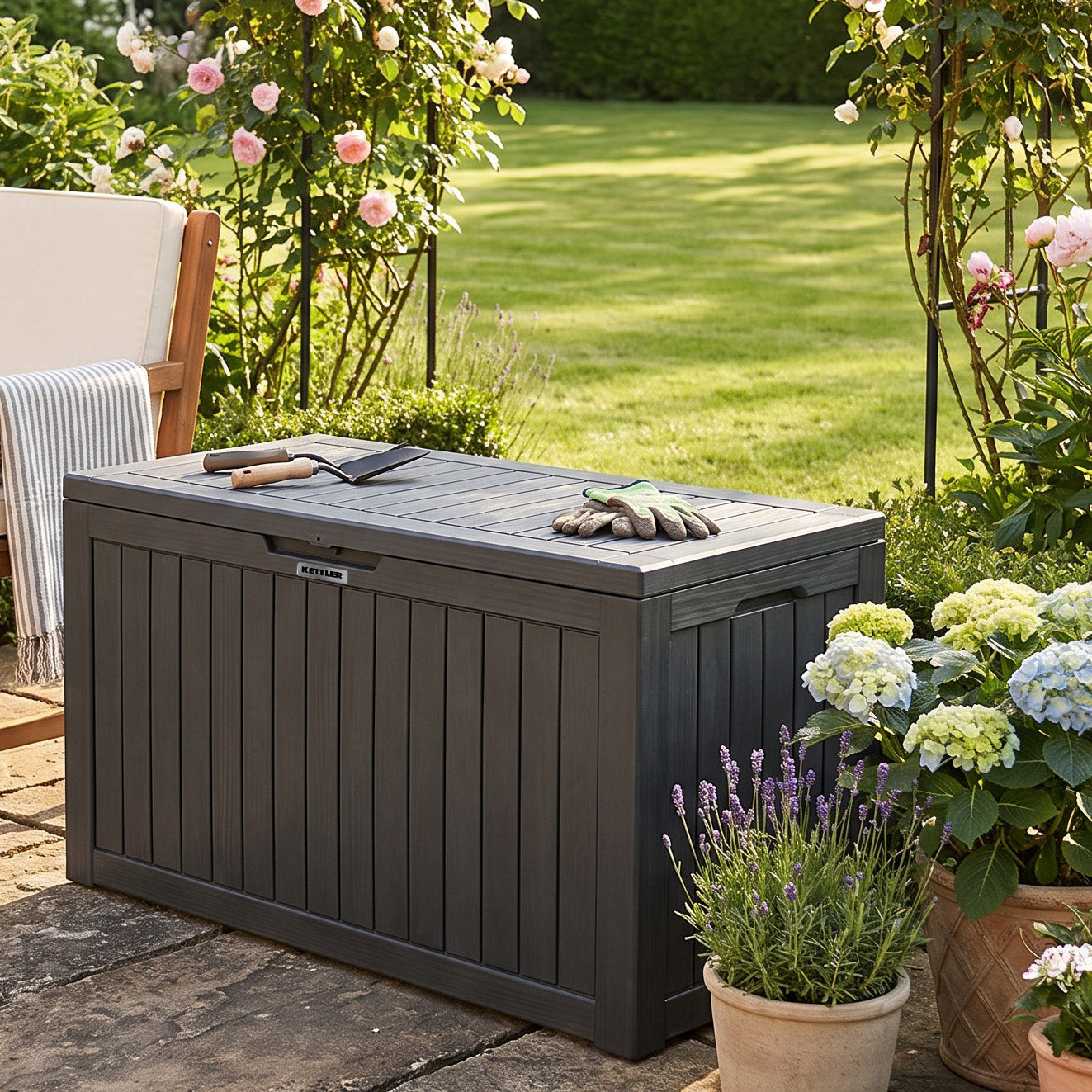 Kettler Alba 870L Weatherproof Garden Storage Box