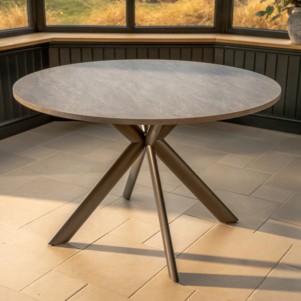 Boston Round Table heat resistant melamine table - Light Grey