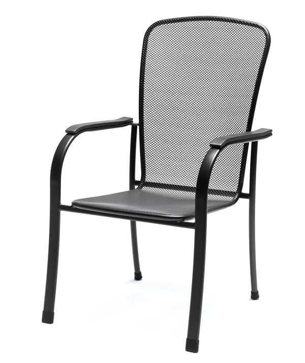 Bonella 6 Seat Mesh Dining Set with Cushions and 135cm Round Table