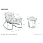 Sway 2 Seat Rocking Chair Set