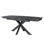 Lorenzo 4 Seat Dining Set with Ceramic Glass Extendable Table with Auto Swivel Chairs