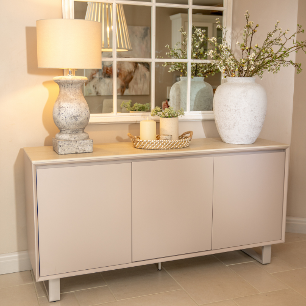 Oslo 3 Door Sideboard - Beige