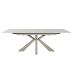 Oslo Indoor Dining Extendable Table - Solid Ceramic in Beige