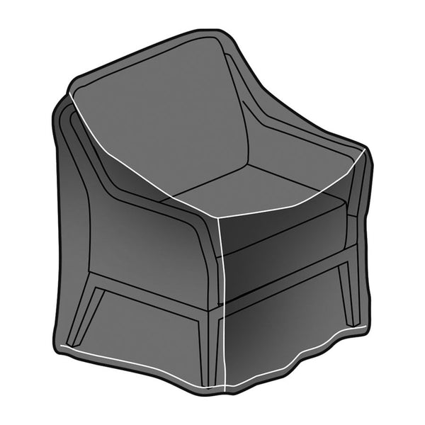 Cora Wicker Lounge Armchair Protective Cover