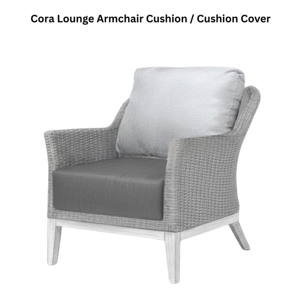 Cora Lounge Armchair Cushion / Cushion Cover