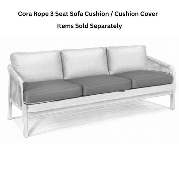 Cora Rope 3 Seat Sofa Cushion / Cushion Cover