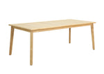 Palm Grand 6 Seat Wicker Dining Set with Solid Teak Table