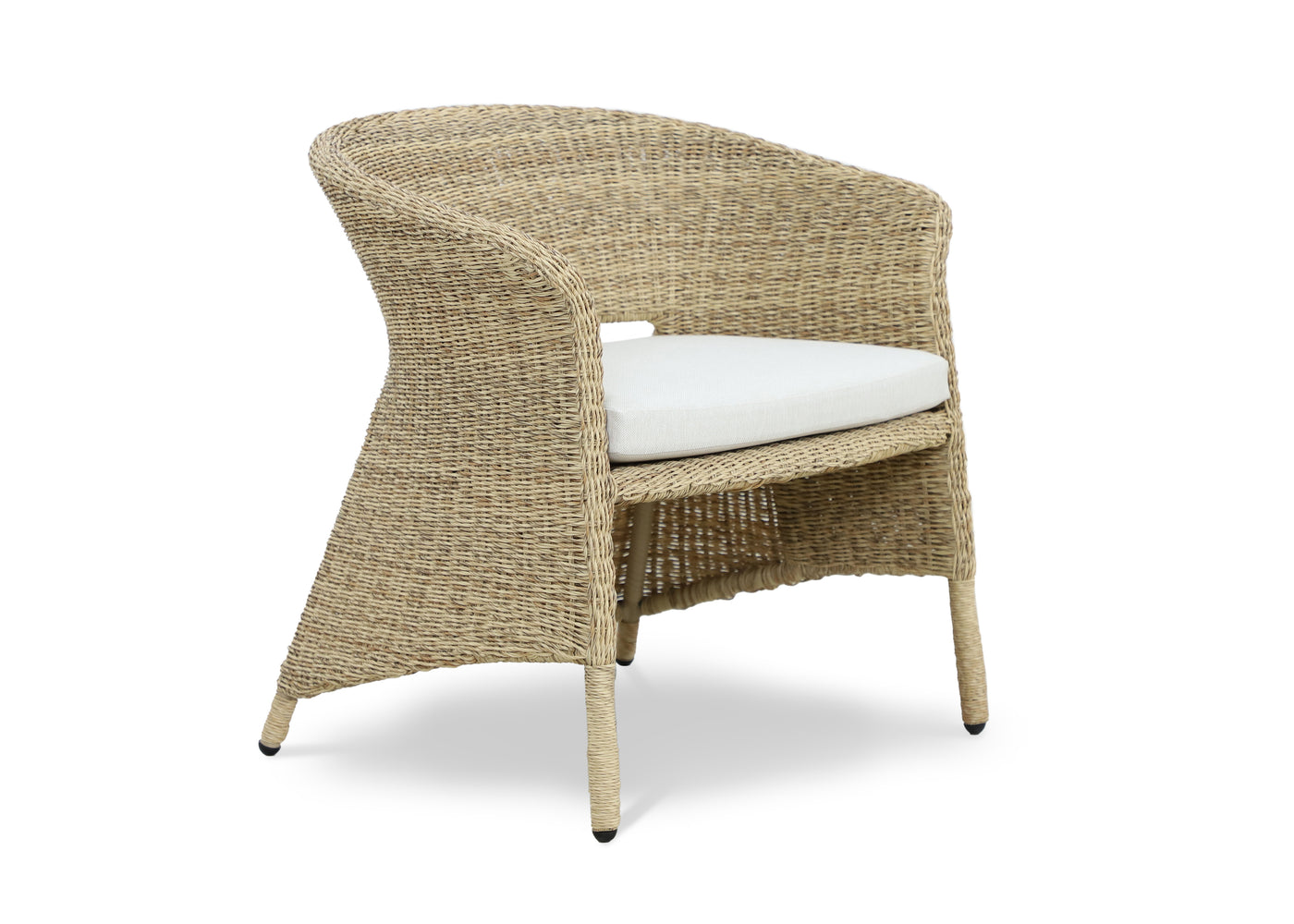 Palm Grand 6 Seat Wicker Dining Set with Solid Teak Table