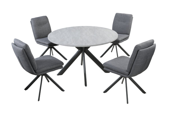 Boston Round Table heat resistant melamine table - Light Grey