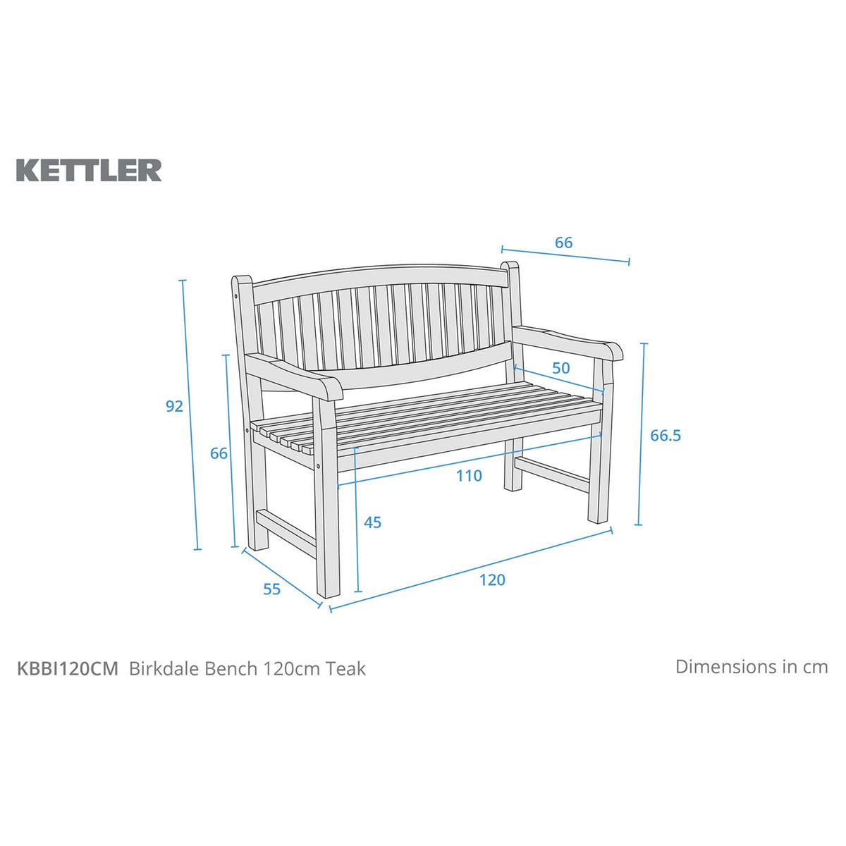 Birkdale Teak Bench