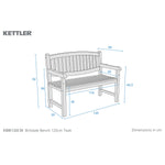 Birkdale Teak Bench