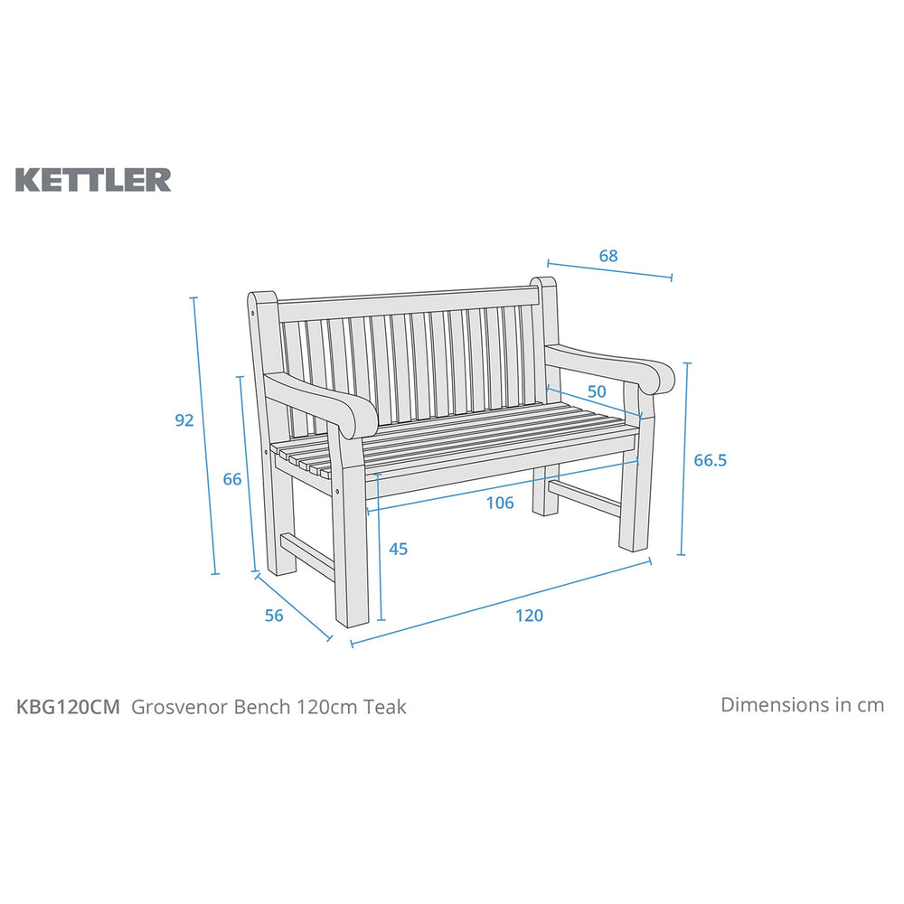 Grosvenor Teak Bench