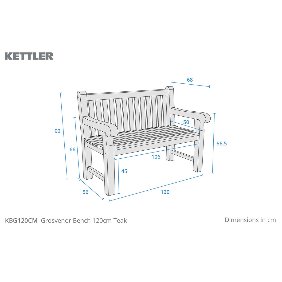 Grosvenor Teak Bench