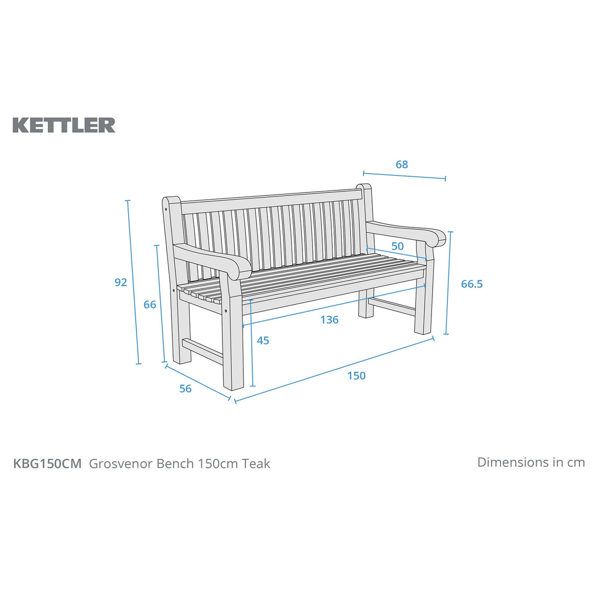 Grosvenor Teak Bench
