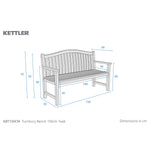 Turnbury Solid Teak Garden Bench