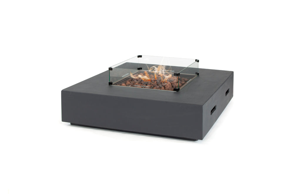 Elba Low Lounge Corner Set with Square Firepit