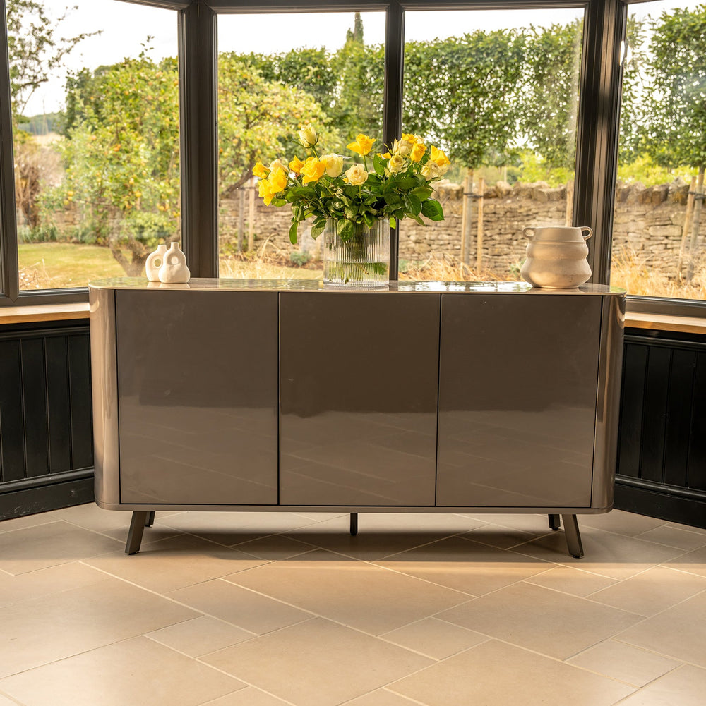 Modern 3 door Lorenzo Sideboard with High Gloss Finish
