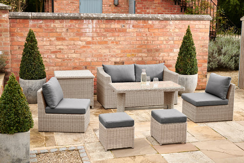 Palma Wicker 6 Seat Compact Set with Storage Box