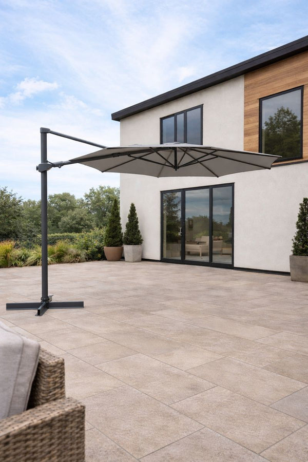 Aura 3m Round Cantilever Parasol with Night Cover (cross frame only)