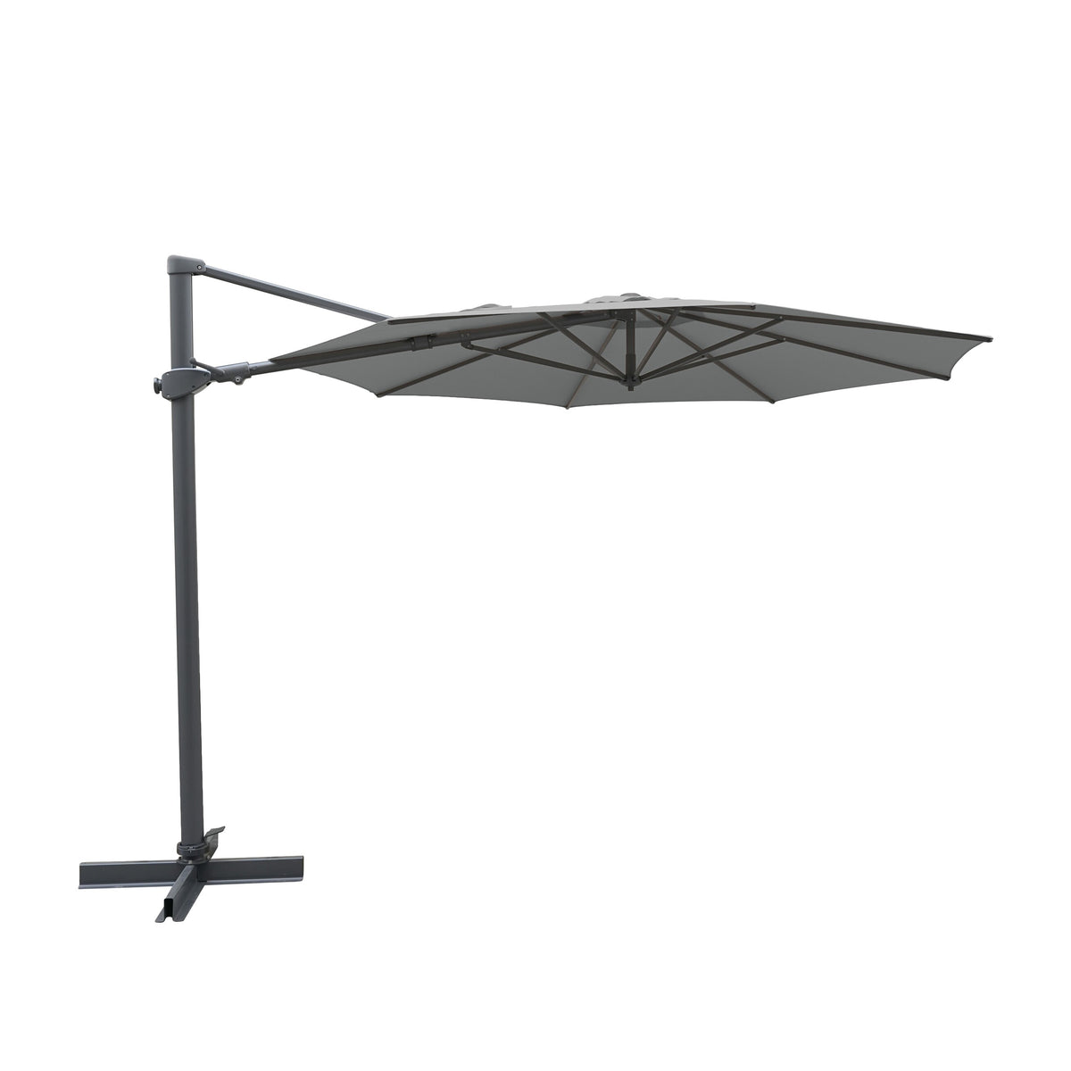 Aura 3m Round Cantilever Parasol with Night Cover (cross frame only ...
