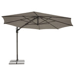 Luna 3m Round Cantilever Parasol with Granite Base & Night Cover