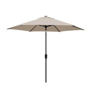 2.5M Wind Up Parasol with Auto Tilt & Night Cover