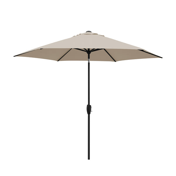 2.5M Wind Up Parasol with Auto Tilt & Night Cover