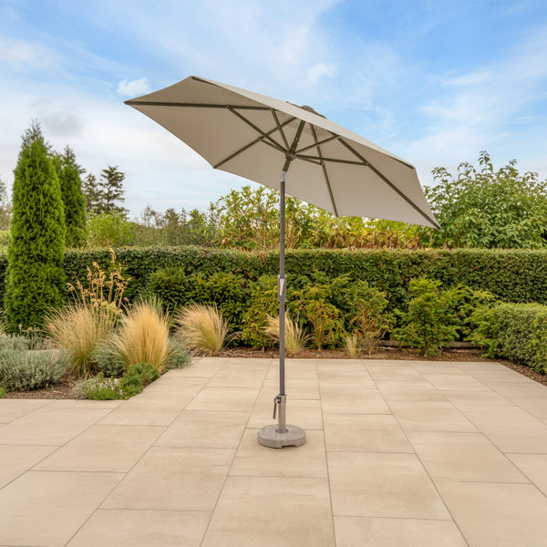 free standing patio umbrella uk Sumbrellon 3 X 3 M Garden Parasol with Led Lights, Outdoor Large Heavy Duty Rectangular Cantilever with 360 Rotation and Tilt Adjustment for Tables, Beige Garden Triple Coverage Patioslife Aegis Pro Round Cantilever