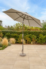 2.5M Wind Up Parasol with Auto Tilt & Night Cover