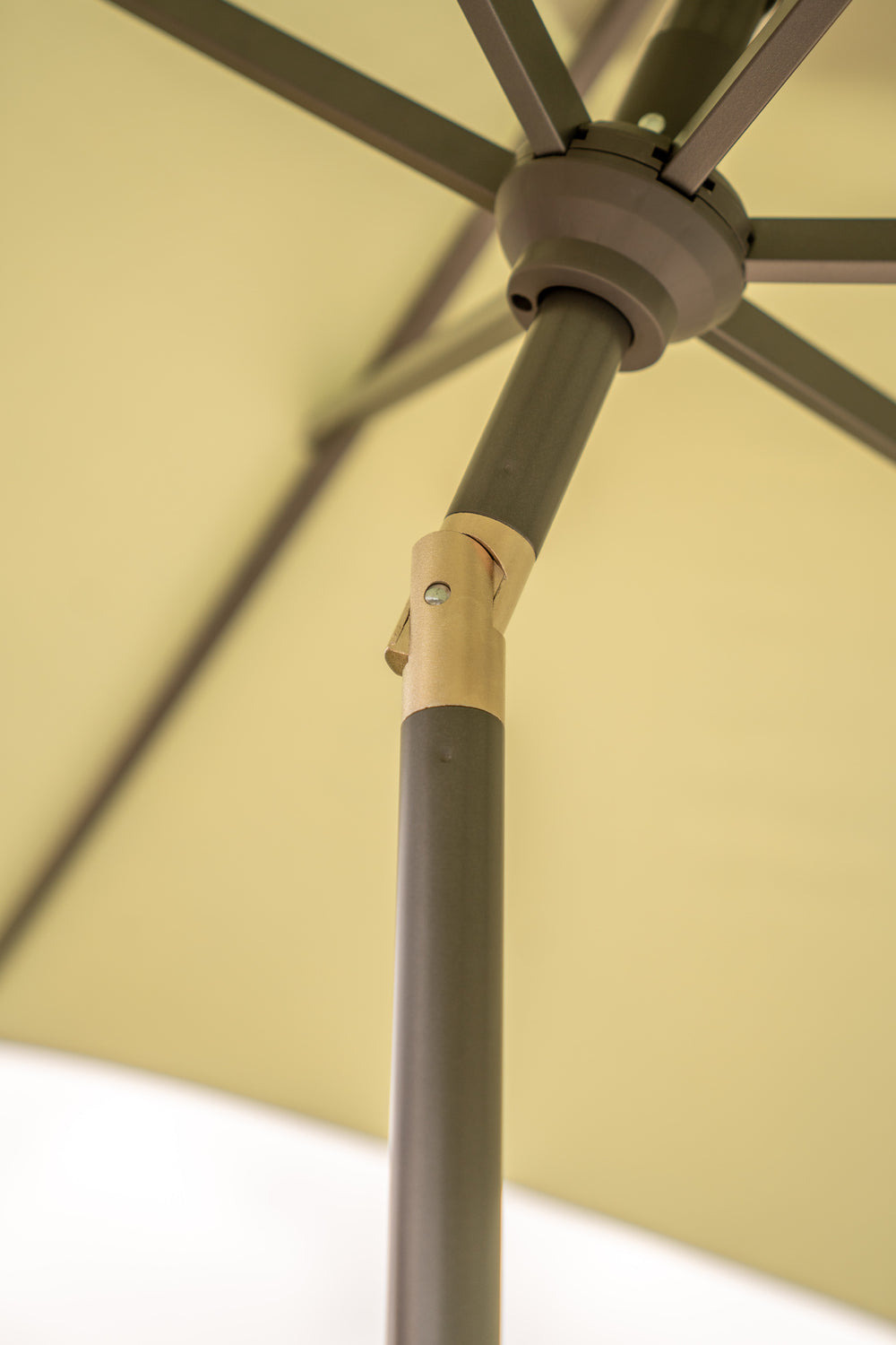 2.5M Wind Up Parasol with Auto Tilt & Night Cover