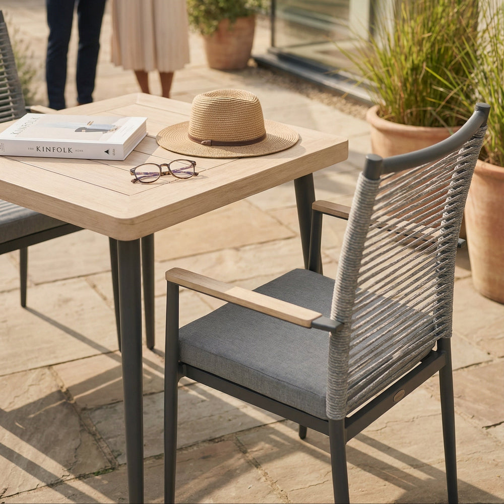 Merano Bistro Set with 60x60cm Square Table