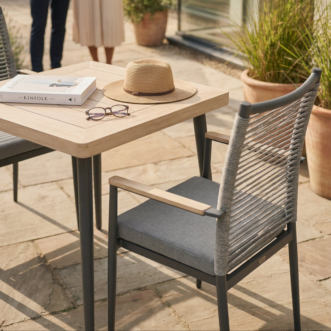 Merano Bistro Set with 60x60cm Square Table
