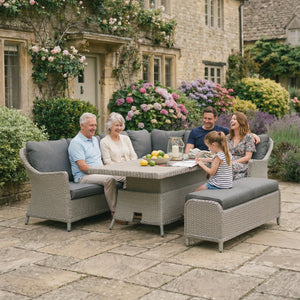 Foxley Rectangular Corner Set with 180x100cm High/Low Table