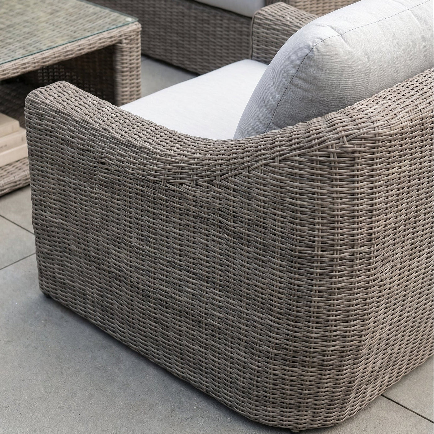 Azore Wicker Sofa Set with Coffee Table