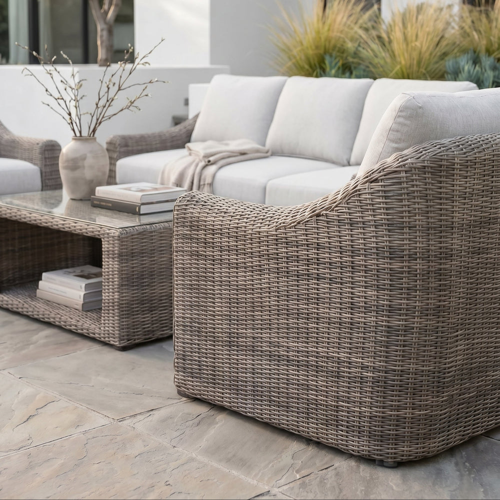 Azore Wicker Sofa Set with Coffee Table