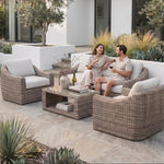 Azore Wicker Sofa Set with Coffee Table
