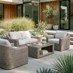 Azore Wicker Sofa Set with Coffee Table