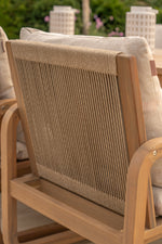 Lando 6 Seat Acacia Wood Dining Set