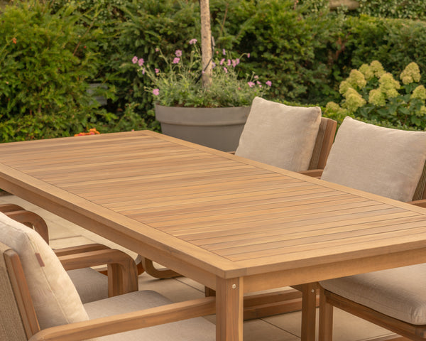 Lando 6 Seat Acacia Wood Dining Set