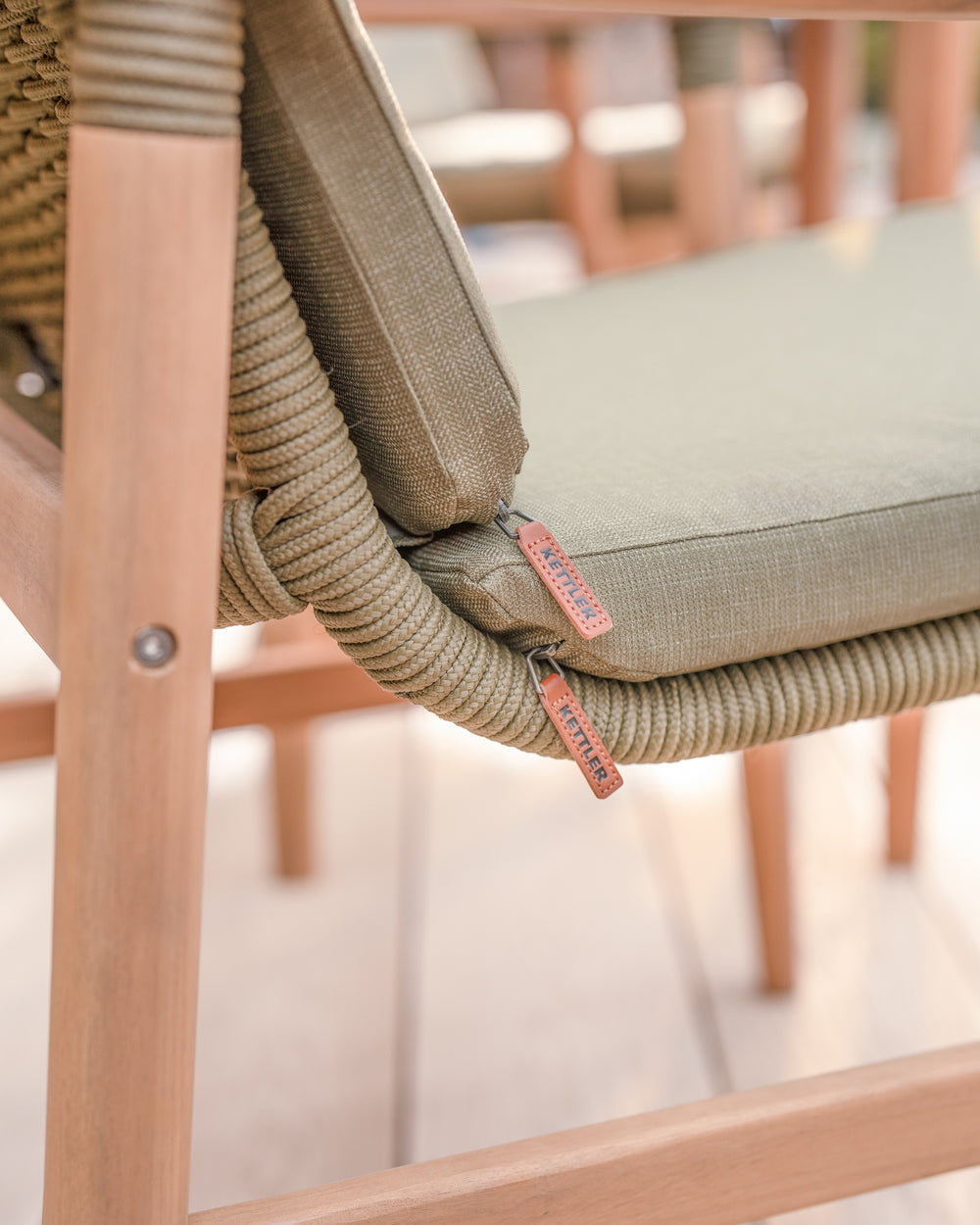 Meadow Acacia Wood Dining Chair x 2