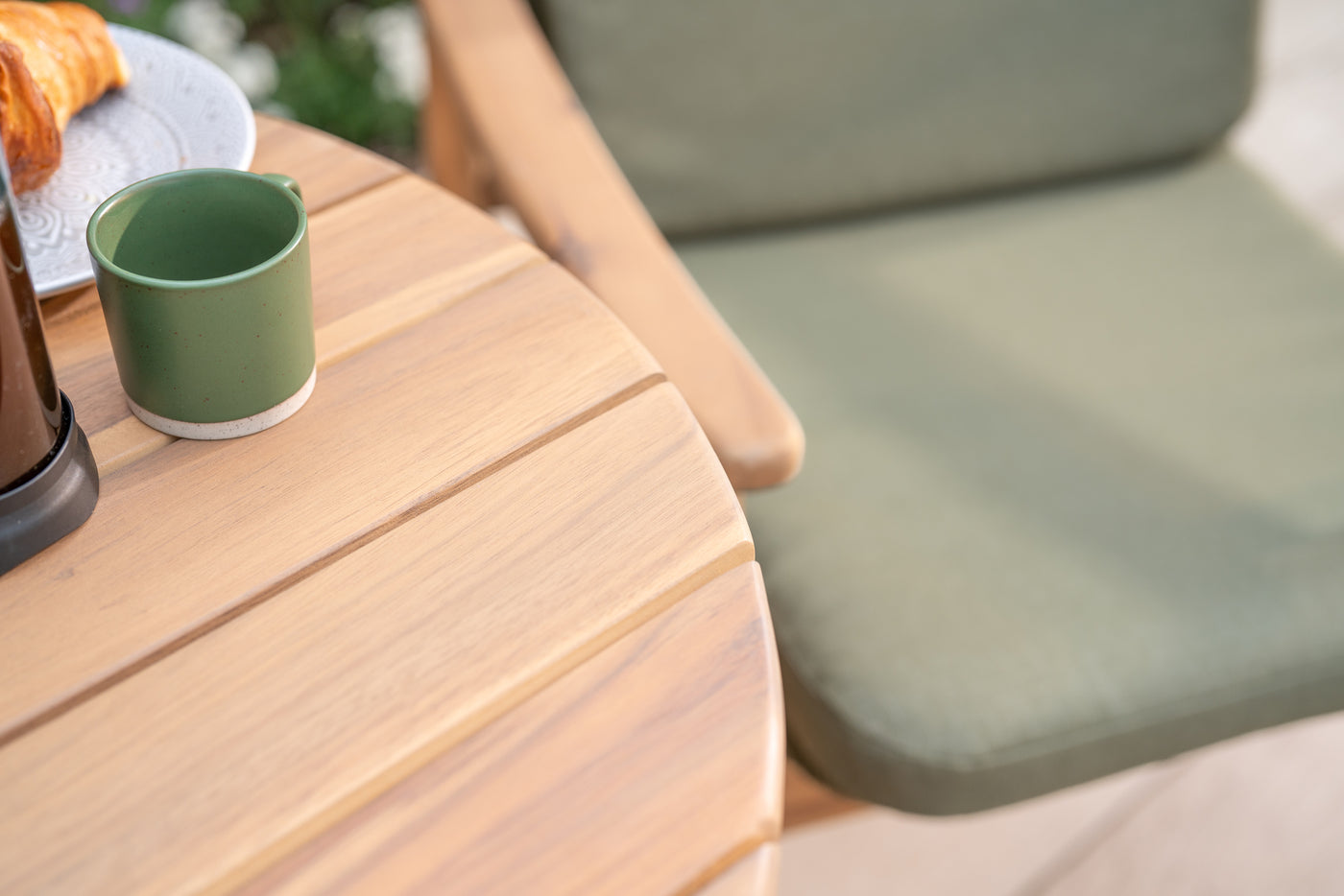 Meadow Acacia Wood Dining Chair x 2