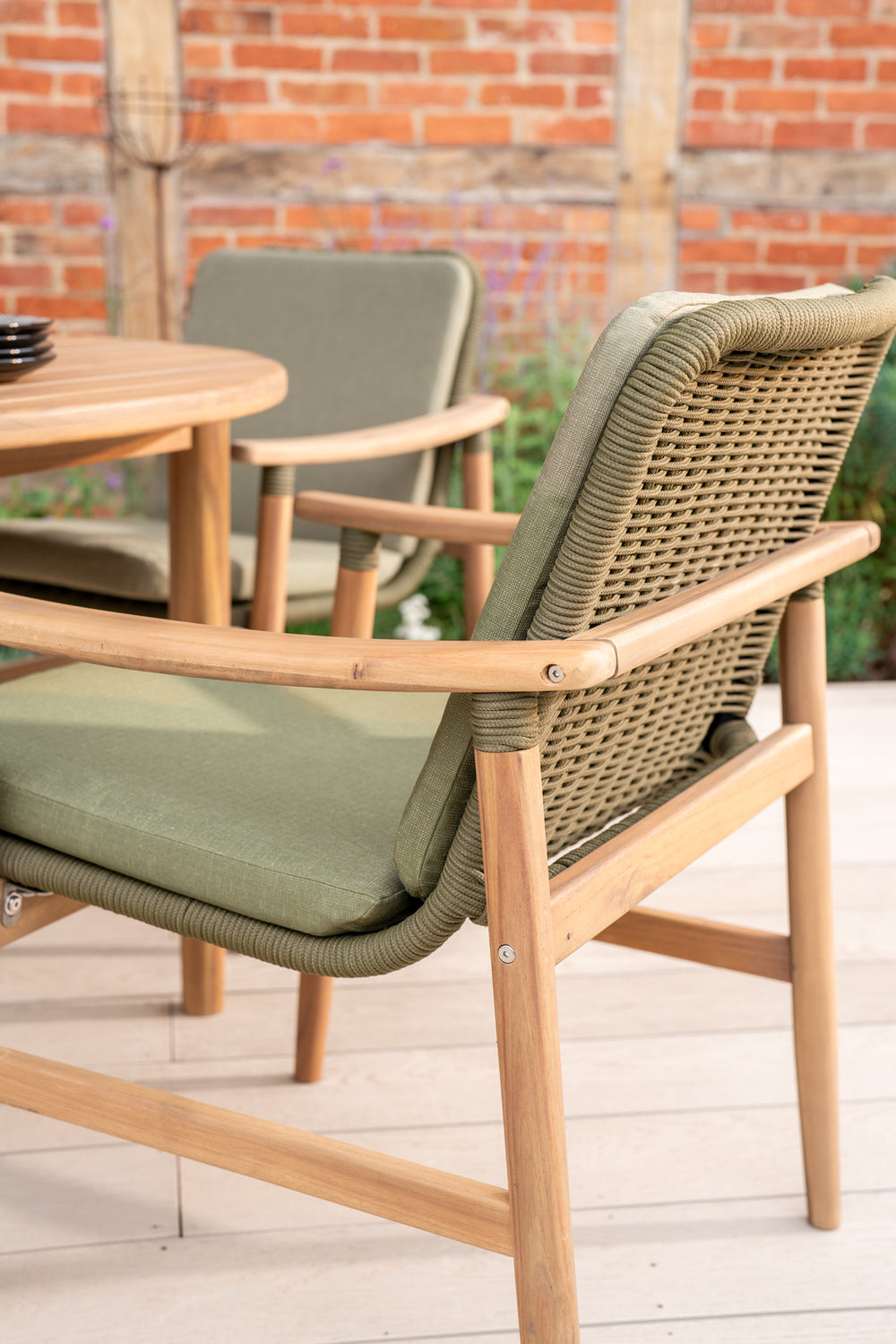 Meadow Acacia Wood Dining Chair x 2